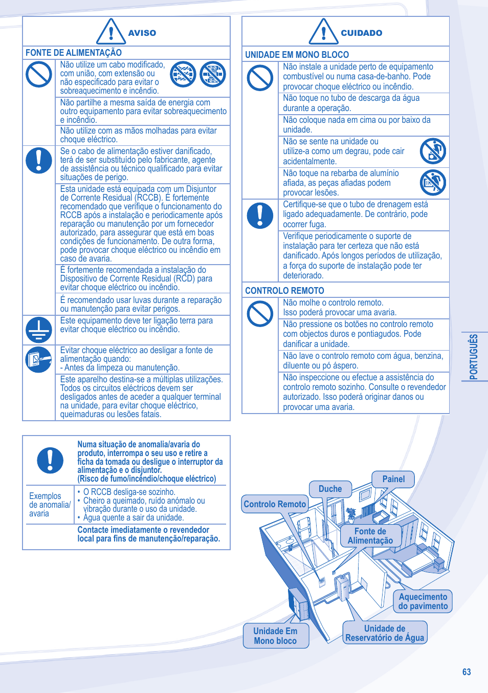 Panasonic WHMDC09C3E8 User Manual | Page 63 / 92