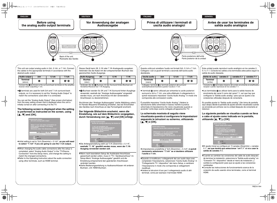 Panasonic DMPBD55 User Manual | 2 pages