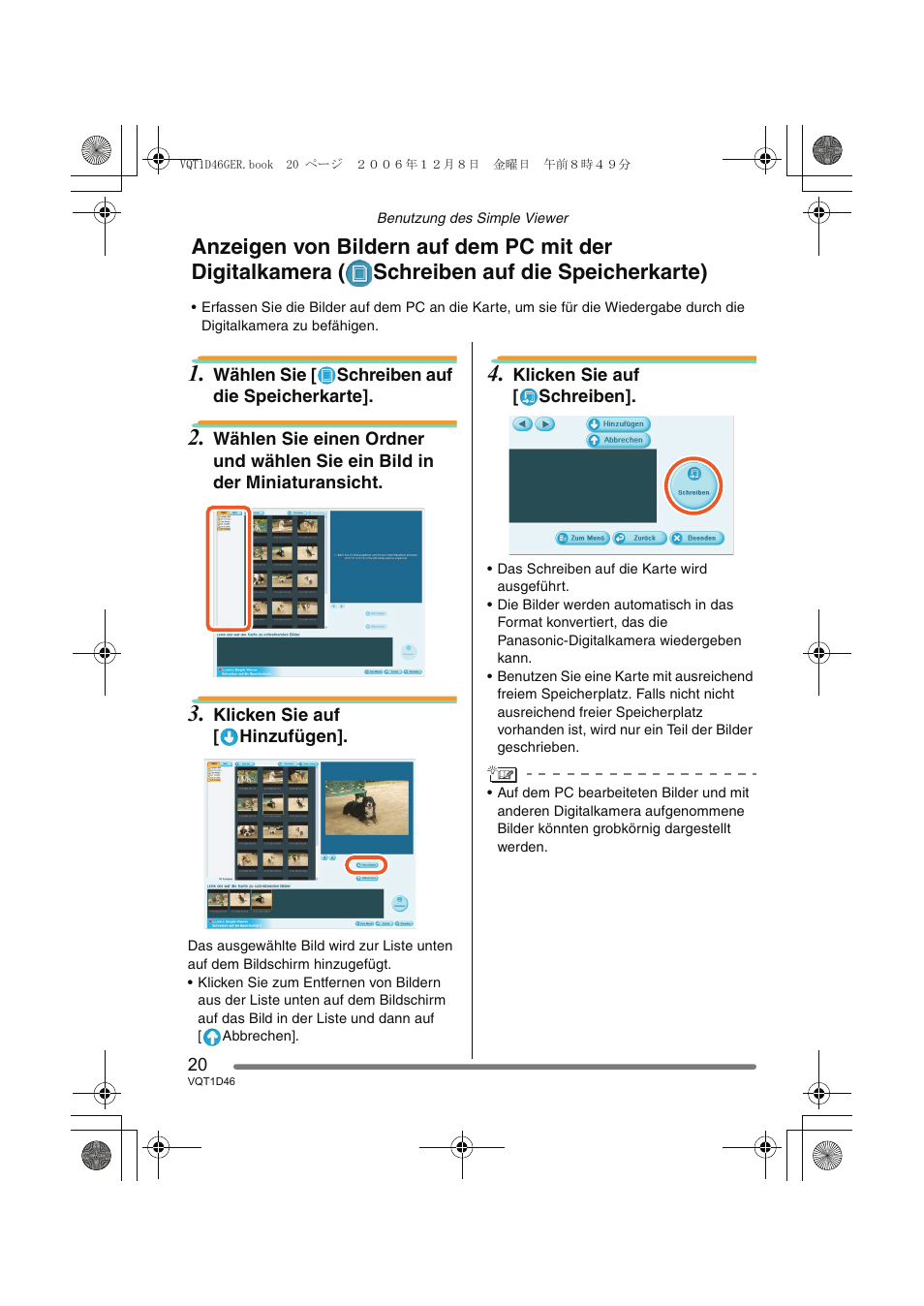 Panasonic DMCFX10 User Manual | Page 20 / 120