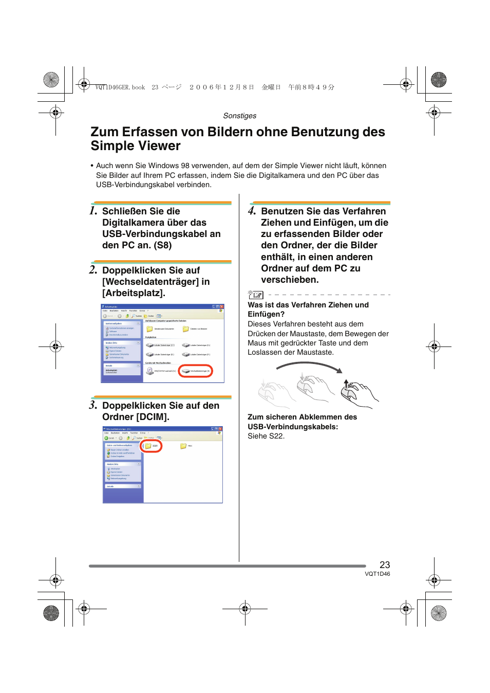 Panasonic DMCFX10 User Manual | Page 23 / 120