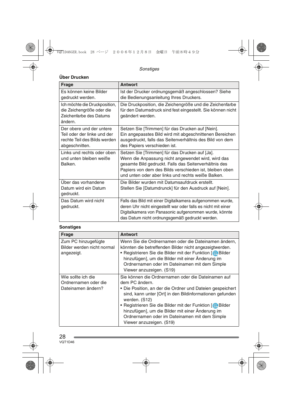 Panasonic DMCFX10 User Manual | Page 28 / 120