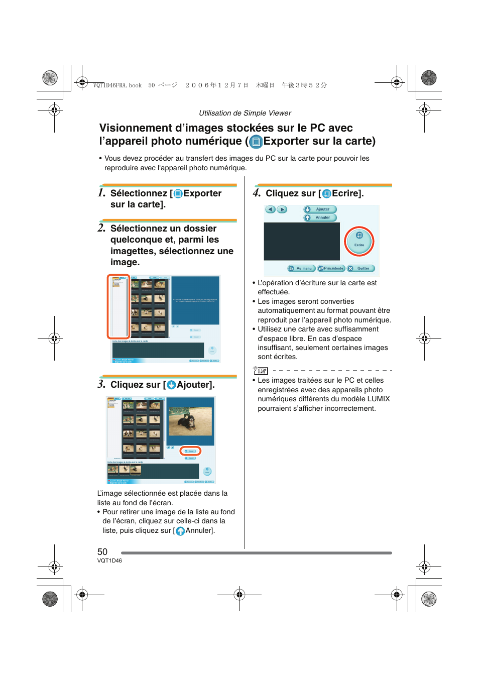 Panasonic DMCFX10 User Manual | Page 50 / 120