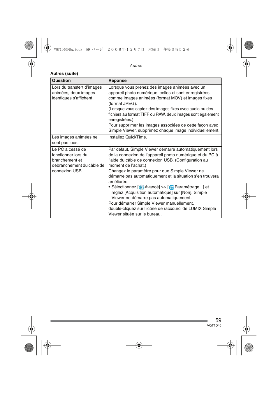 Panasonic DMCFX10 User Manual | Page 59 / 120