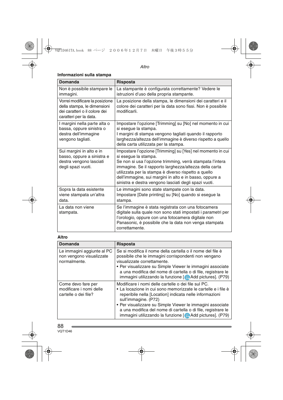 Panasonic DMCFX10 User Manual | Page 88 / 120