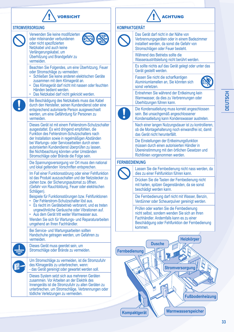 Panasonic WHMDC09E3E5 User Manual | Page 33 / 92