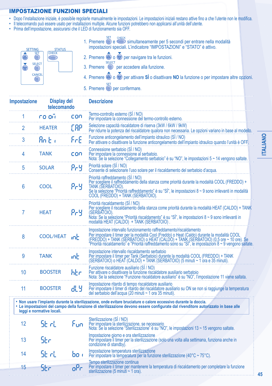 Panasonic WHMDC09E3E5 User Manual | Page 45 / 92
