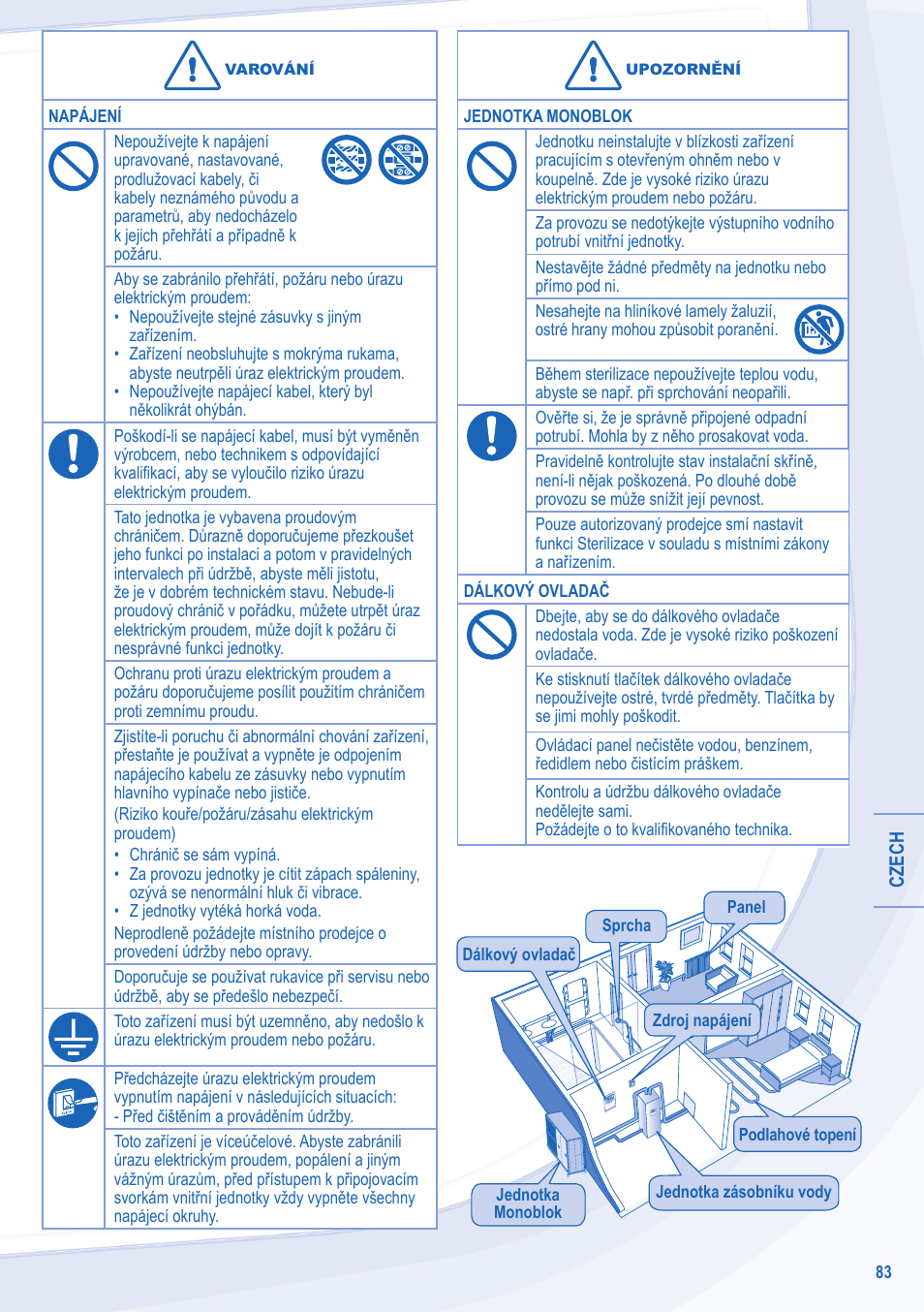 Panasonic WHMDC09E3E5 User Manual | Page 83 / 92