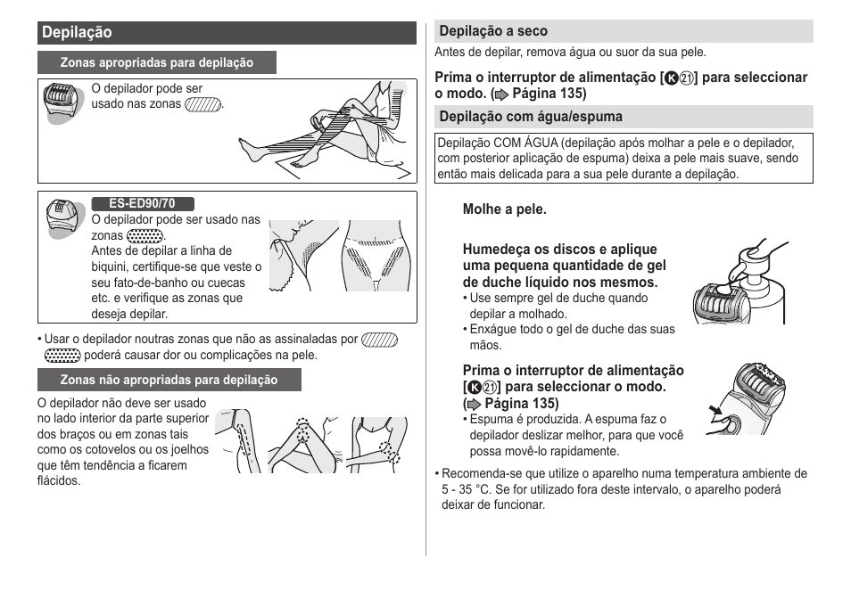 Panasonic ESED20 User Manual | Page 136 / 346