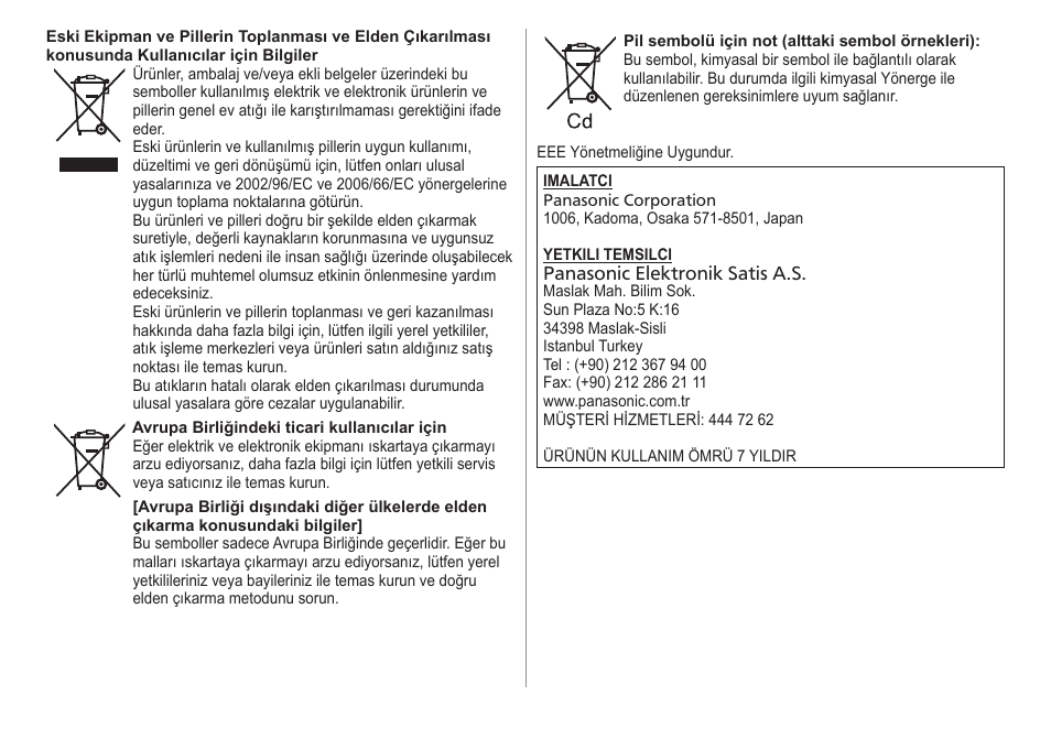 Panasonic ESED20 User Manual | Page 344 / 346