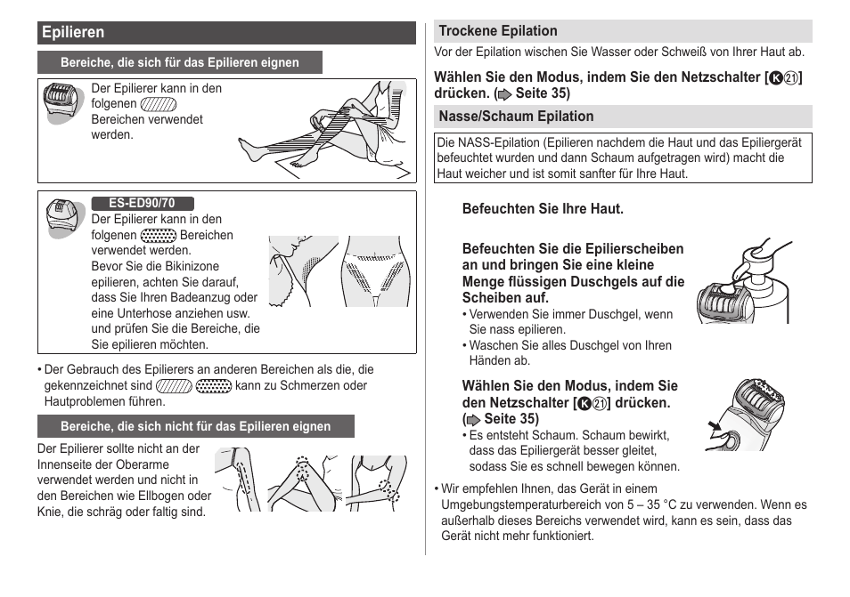 Panasonic ESED20 User Manual | Page 36 / 346