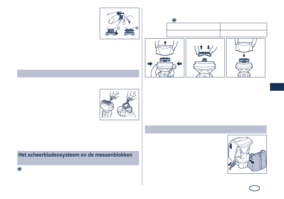 Smering, De zelfreinigende lader reinigen | Panasonic ES8249 User Manual | Page 47 / 190