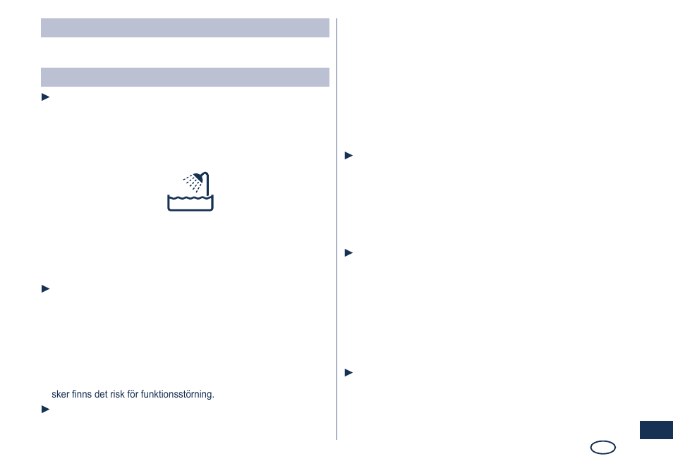 Varning, Viktigt | Panasonic ES8249 User Manual | Page 85 / 190