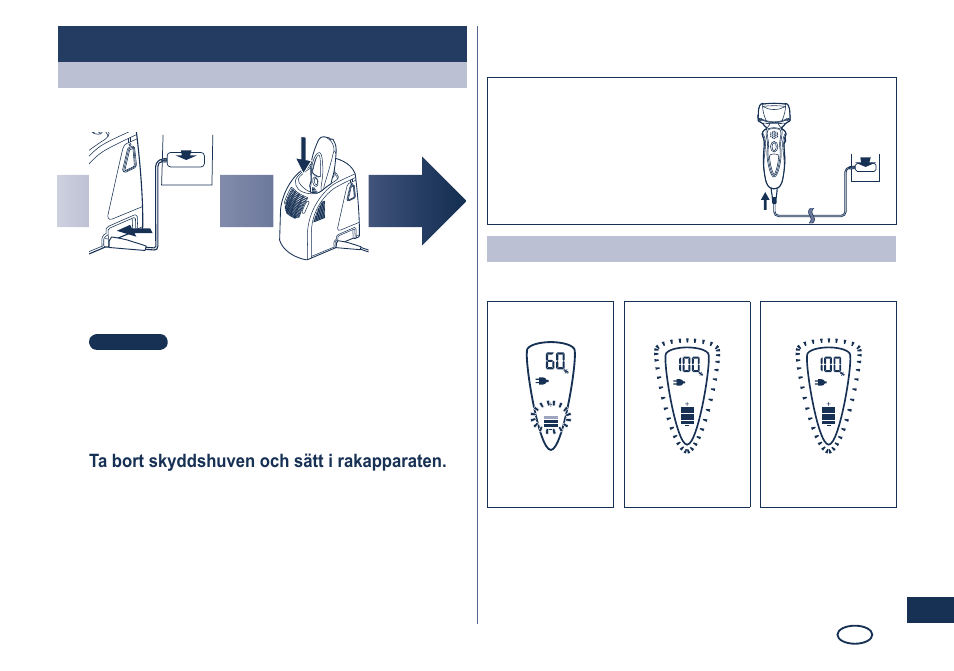 Laddning | Panasonic ES8249 User Manual | Page 87 / 190