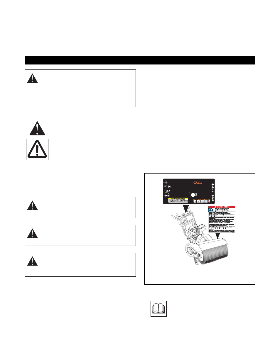 Safety | Ariens 926502 - PB936 User Manual | Page 3 / 21