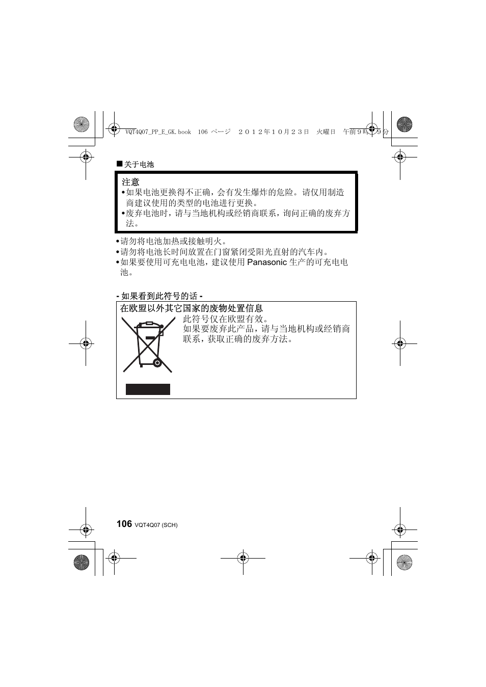 Panasonic DMWFL360LGK User Manual | Page 106 / 165