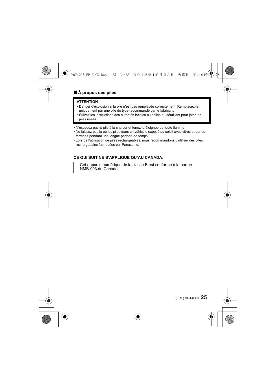 Panasonic DMWFL360LGK User Manual | Page 25 / 165