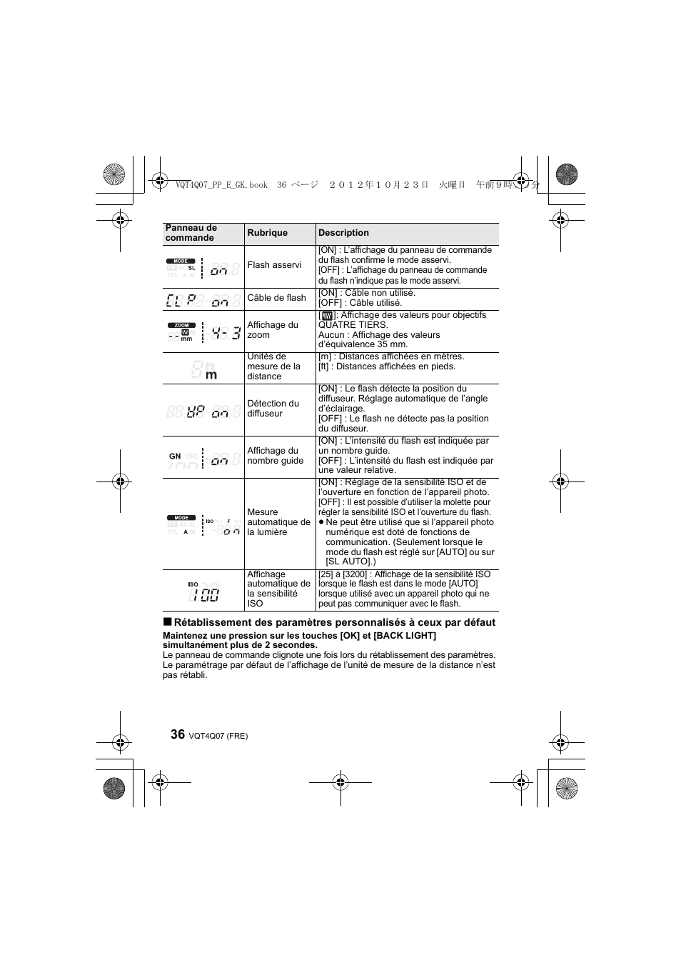 Panasonic DMWFL360LGK User Manual | Page 36 / 165