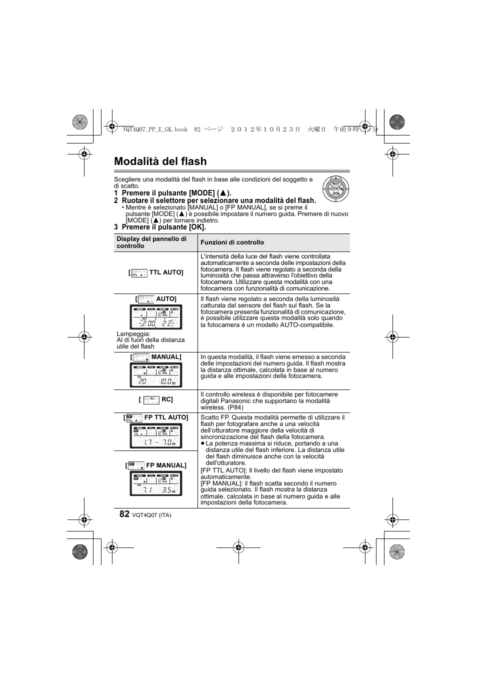 Modalità del flash | Panasonic DMWFL360LGK User Manual | Page 82 / 165