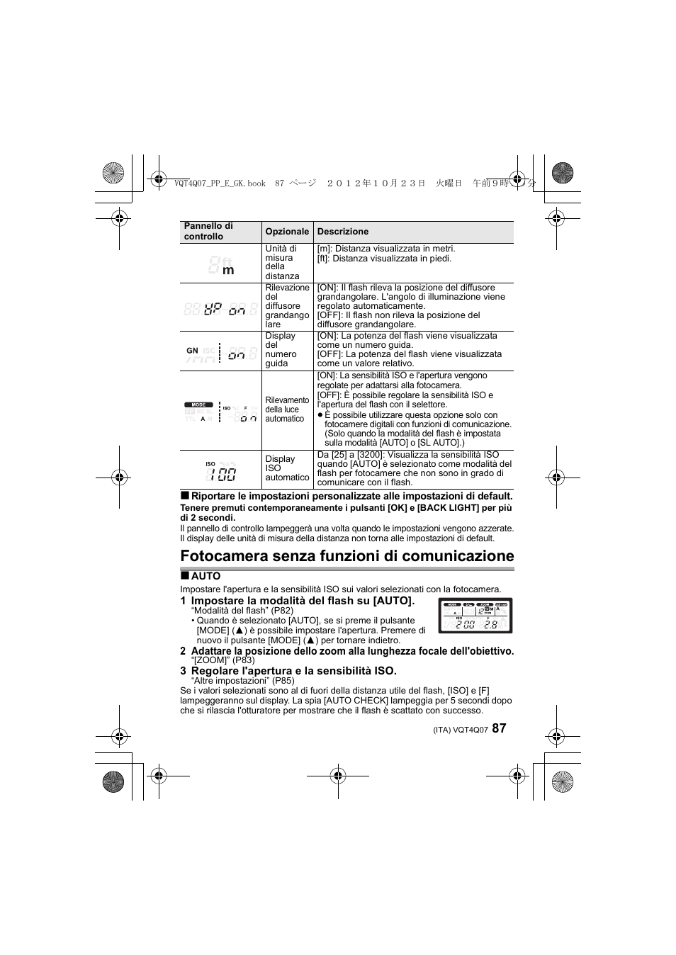 Fotocamera senza funzioni di comunicazione | Panasonic DMWFL360LGK User Manual | Page 87 / 165