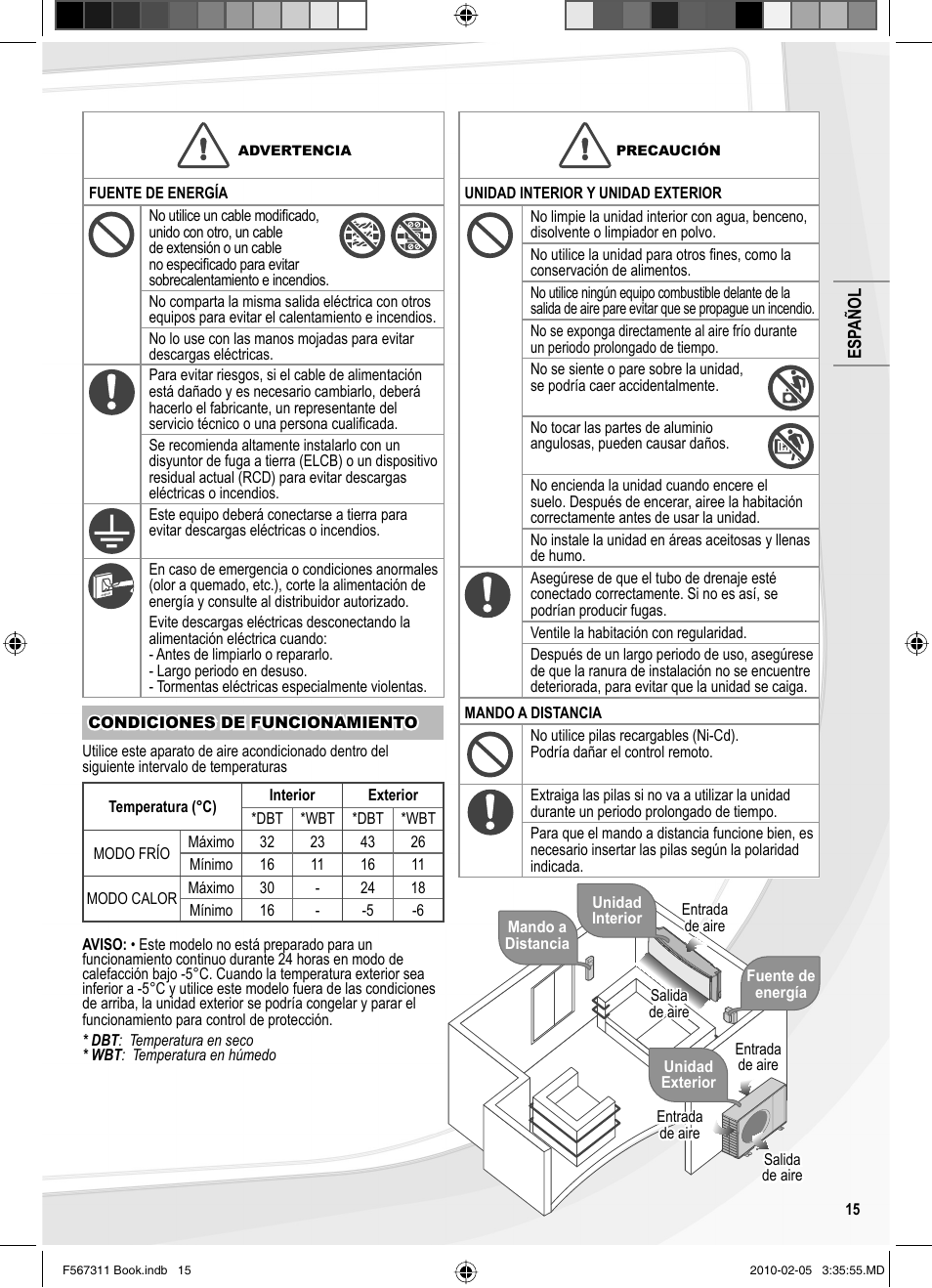 Panasonic CSRE9JKE1 User Manual | Page 15 / 64