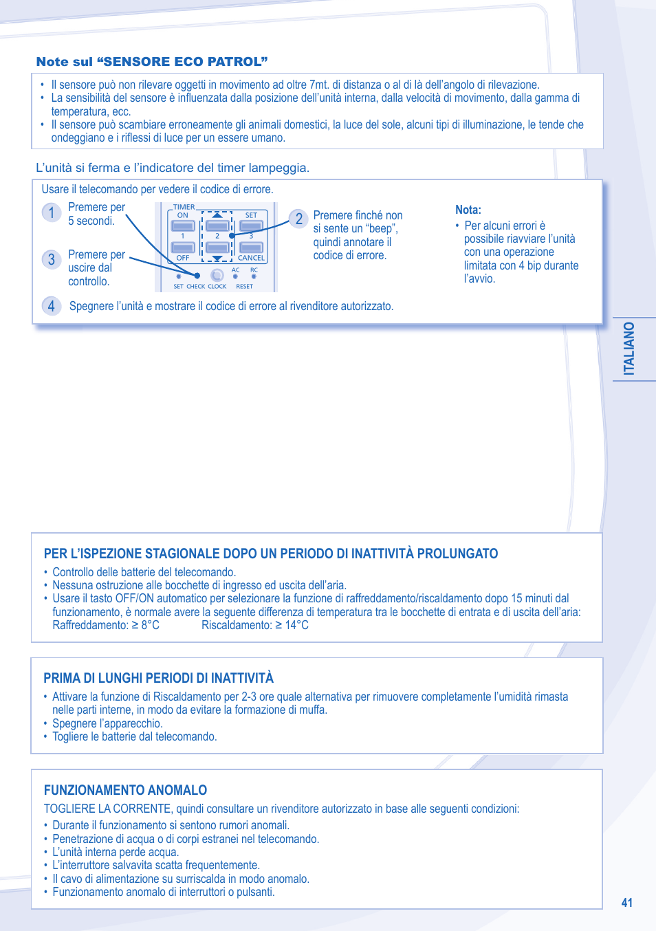 Panasonic CUE7LKE User Manual | Page 41 / 44