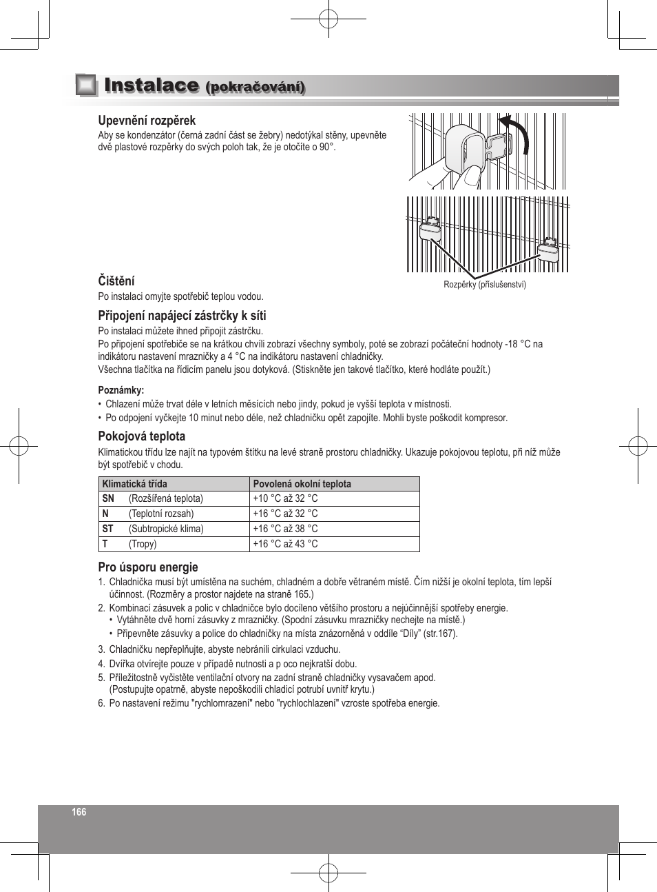 Instalace | Panasonic NRB32SW1 User Manual | Page 166 / 180