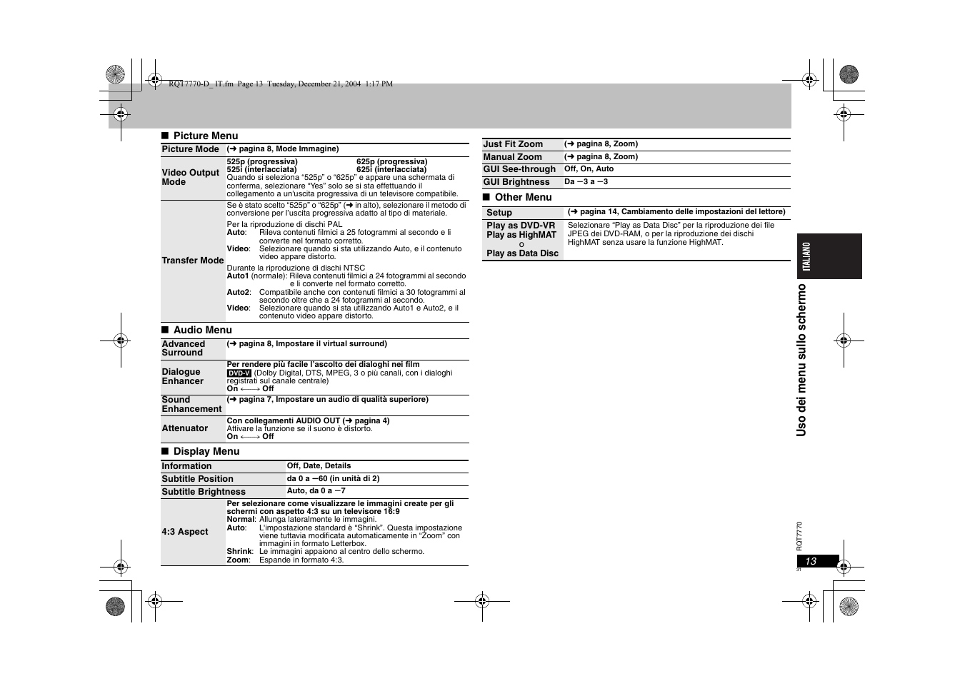 Panasonic DVDS29 User Manual | Page 31 / 96
