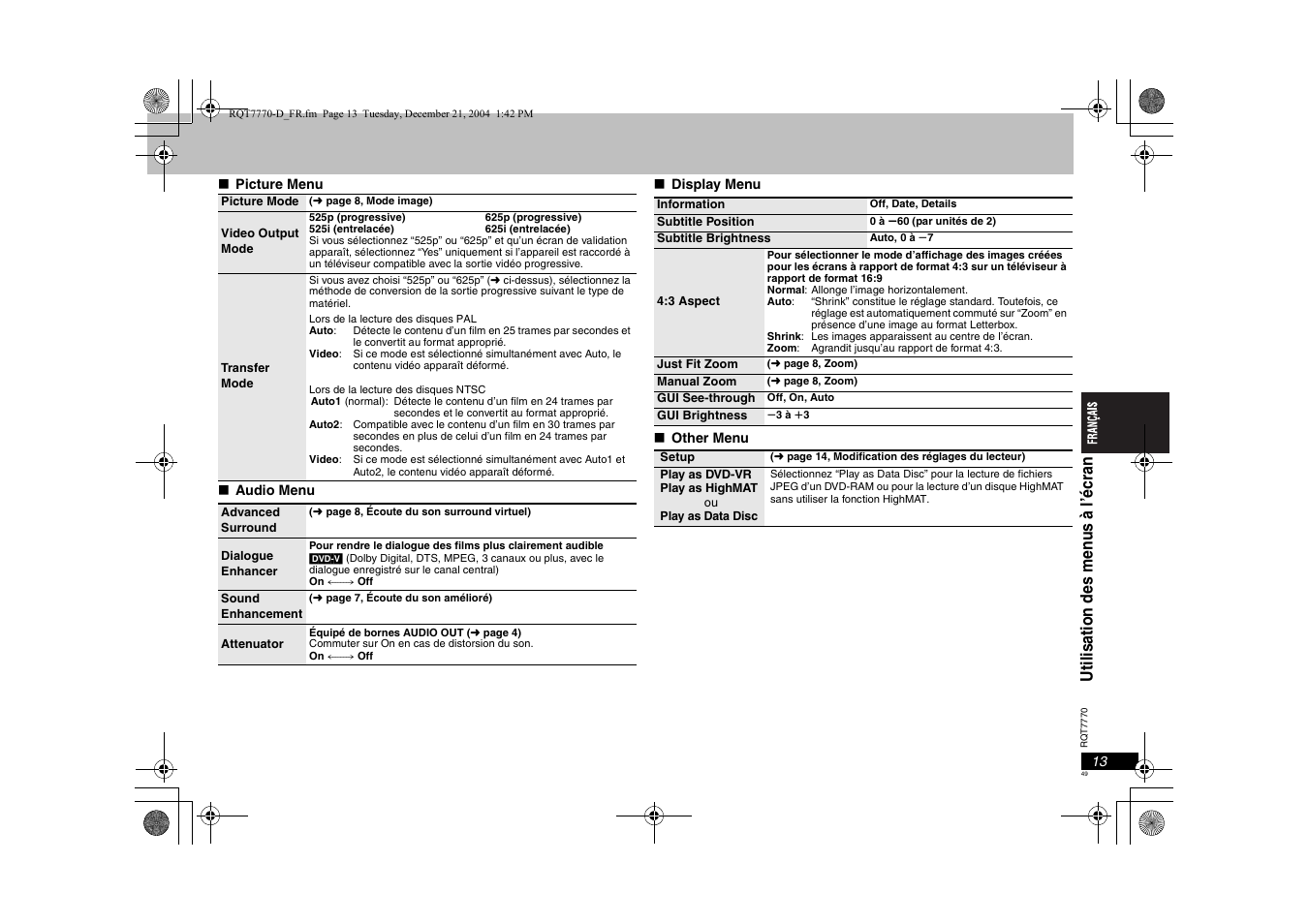 Panasonic DVDS29 User Manual | Page 49 / 96