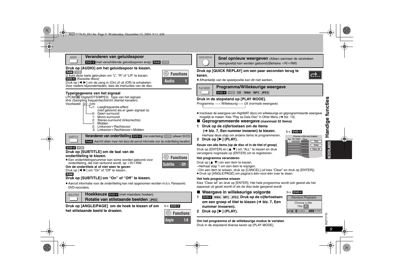 Panasonic DVDS29 User Manual | Page 63 / 96