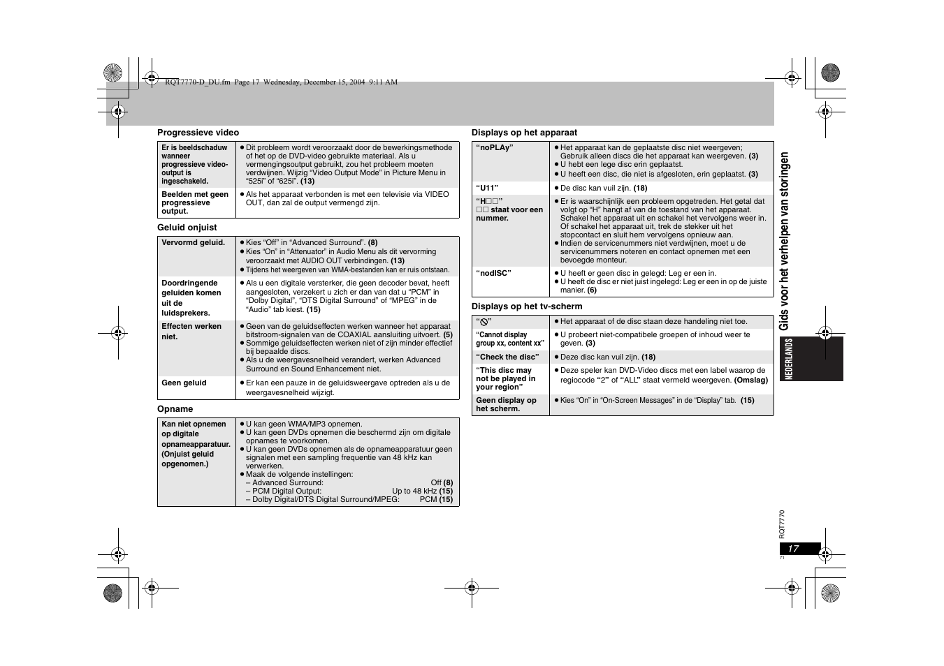 Panasonic DVDS29 User Manual | Page 71 / 96