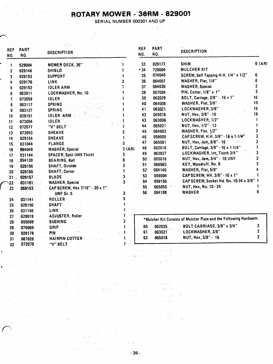 Ariens 929001 User Manual | Page 39 / 43