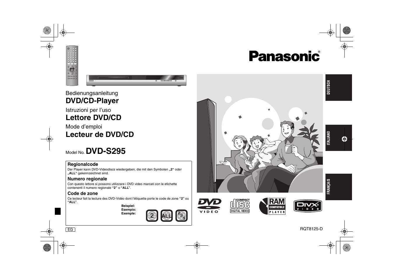 Panasonic DVDS295 User Manual | 68 pages