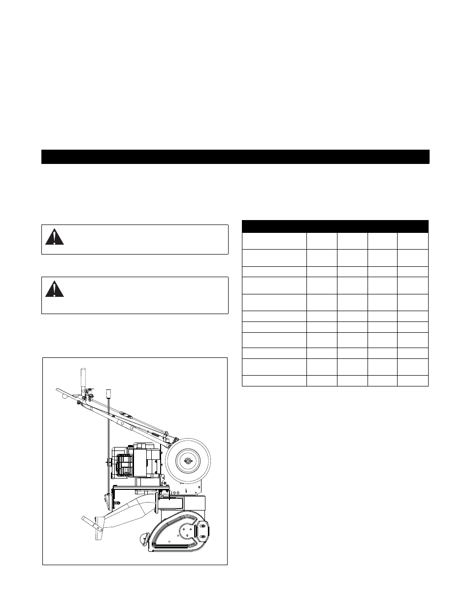 Maintenance, Maintenance schedule, Traveling | Transport, Service position, Check dual handle interlock, Check fasteners, Check clutch operation | Ariens Sno-Thro 920001- ST624E User Manual | Page 14 / 26