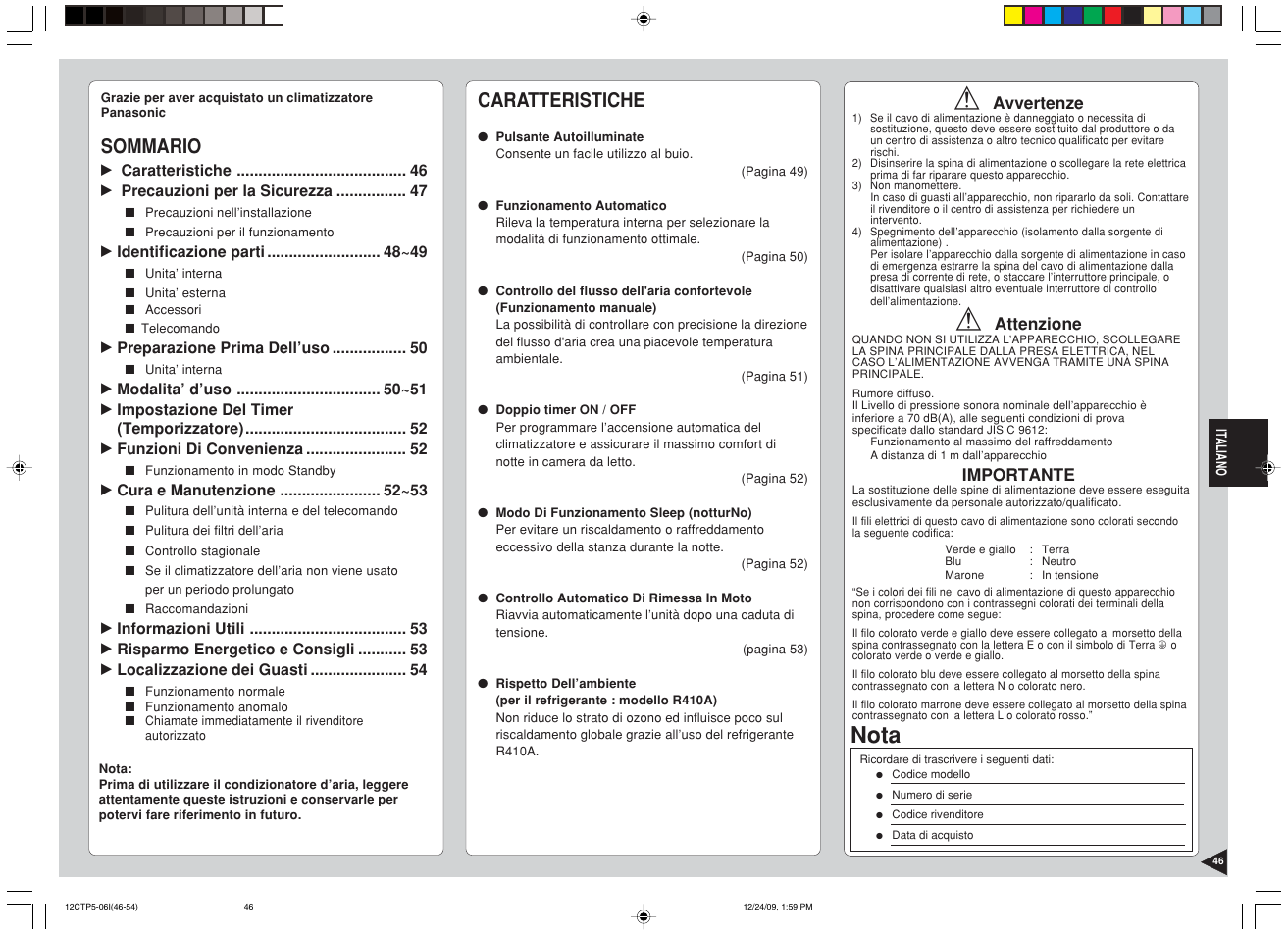 Panasonic SA24CTP User Manual | Page 47 / 104