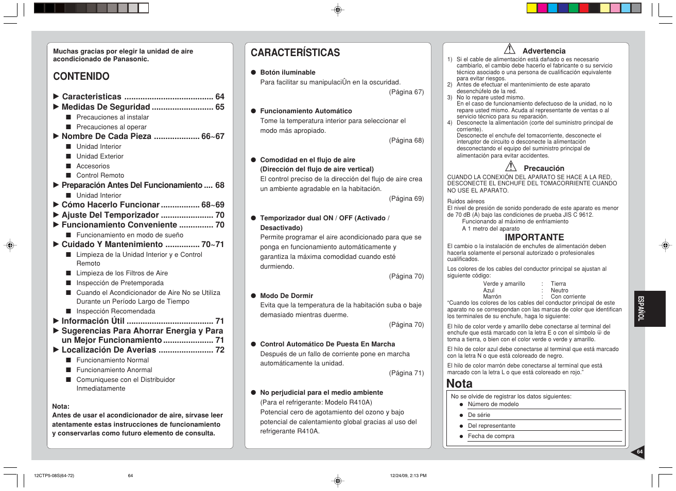 Panasonic SA24CTP User Manual | Page 65 / 104