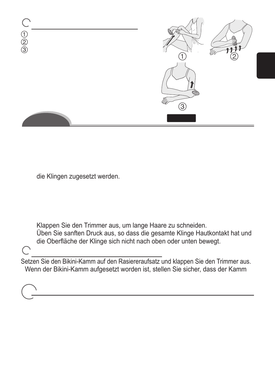 Nass-/schaumrasur | Panasonic ES2055 User Manual | Page 13 / 168