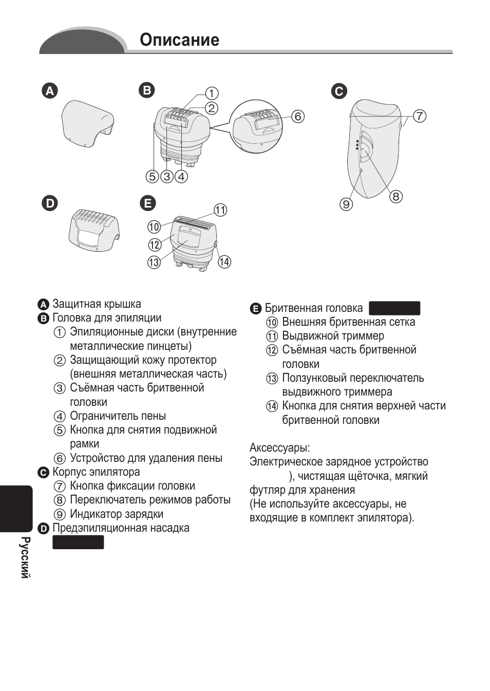 Описание | Panasonic ES2055 User Manual | Page 146 / 168