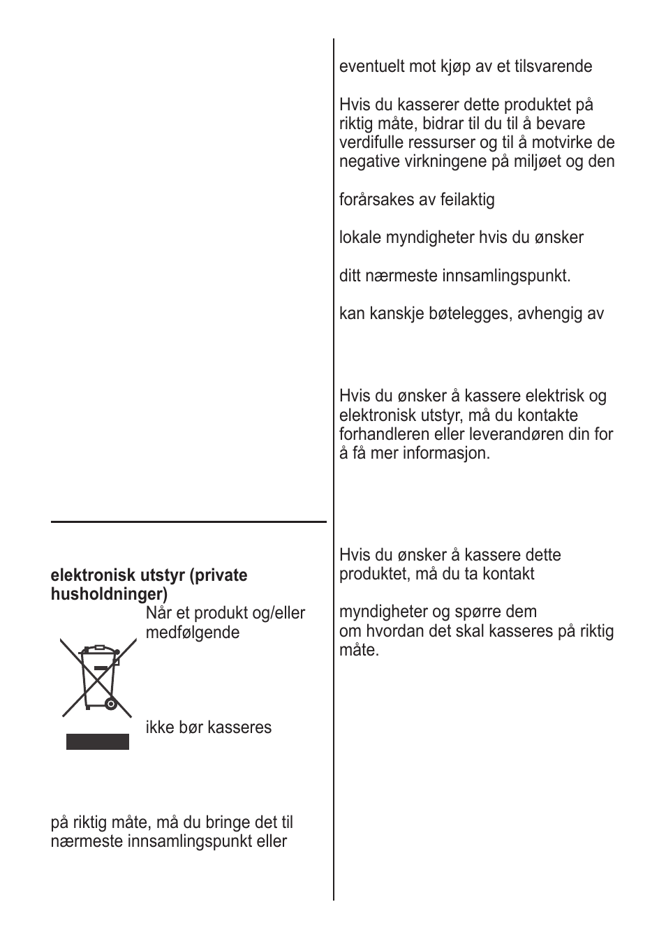 Norsk | Panasonic ES2055 User Manual | Page 159 / 168