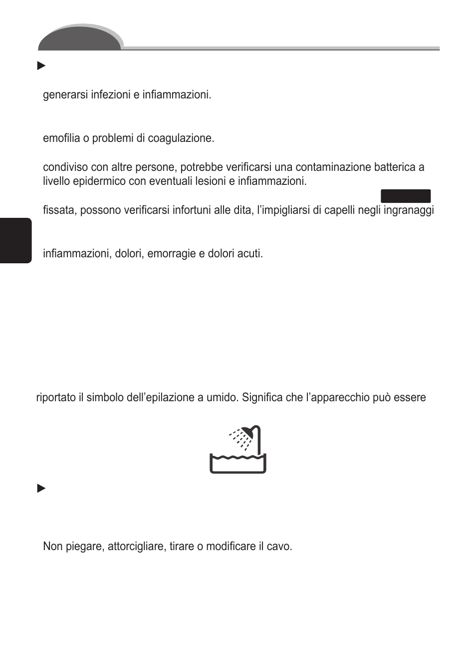 Importante | Panasonic ES2055 User Manual | Page 26 / 168