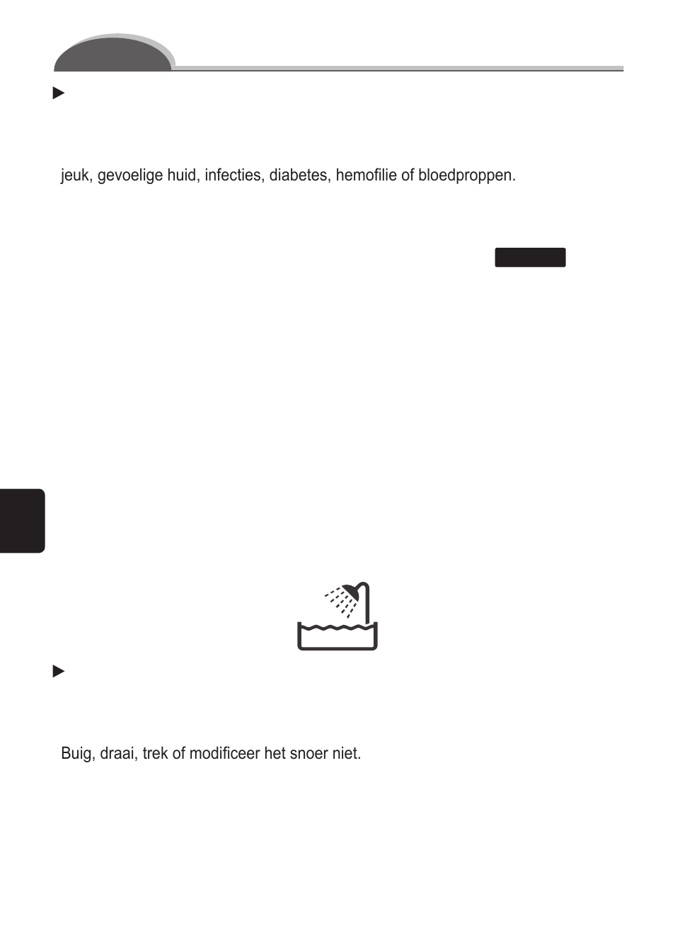 Belangrijk | Panasonic ES2055 User Manual | Page 42 / 168