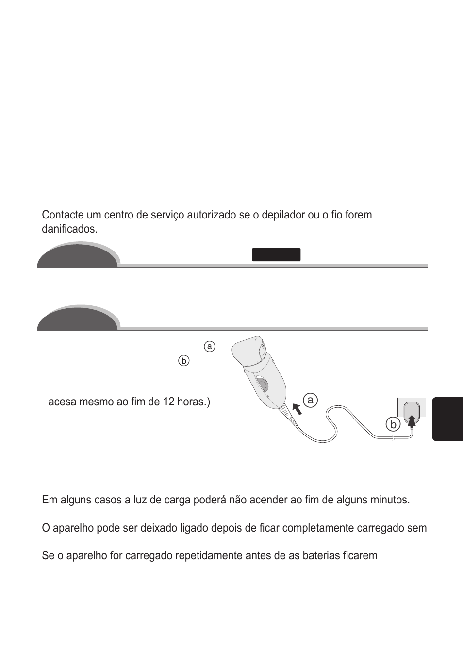 Mudar a cabeça, Carregar o aparelho | Panasonic ES2055 User Manual | Page 51 / 168