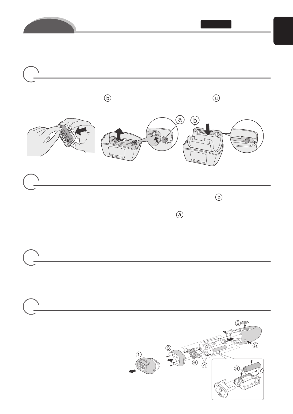 Replacing the outer foil, Removing the outer foil, Fitting the new outer foil | Removing the built-in rechargeable batteries | Panasonic ES2055 User Manual | Page 7 / 168