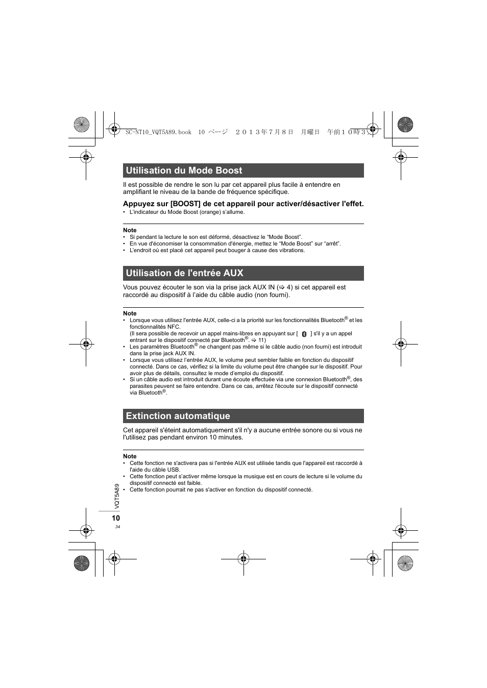 Panasonic SCNT10E User Manual | Page 34 / 84