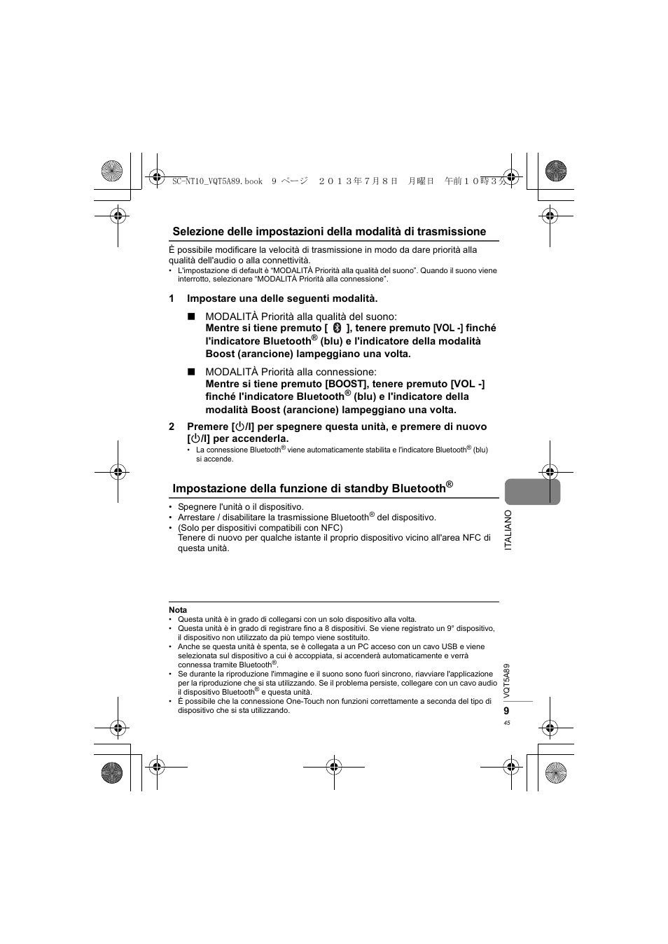 Panasonic SCNT10E User Manual | Page 45 / 84