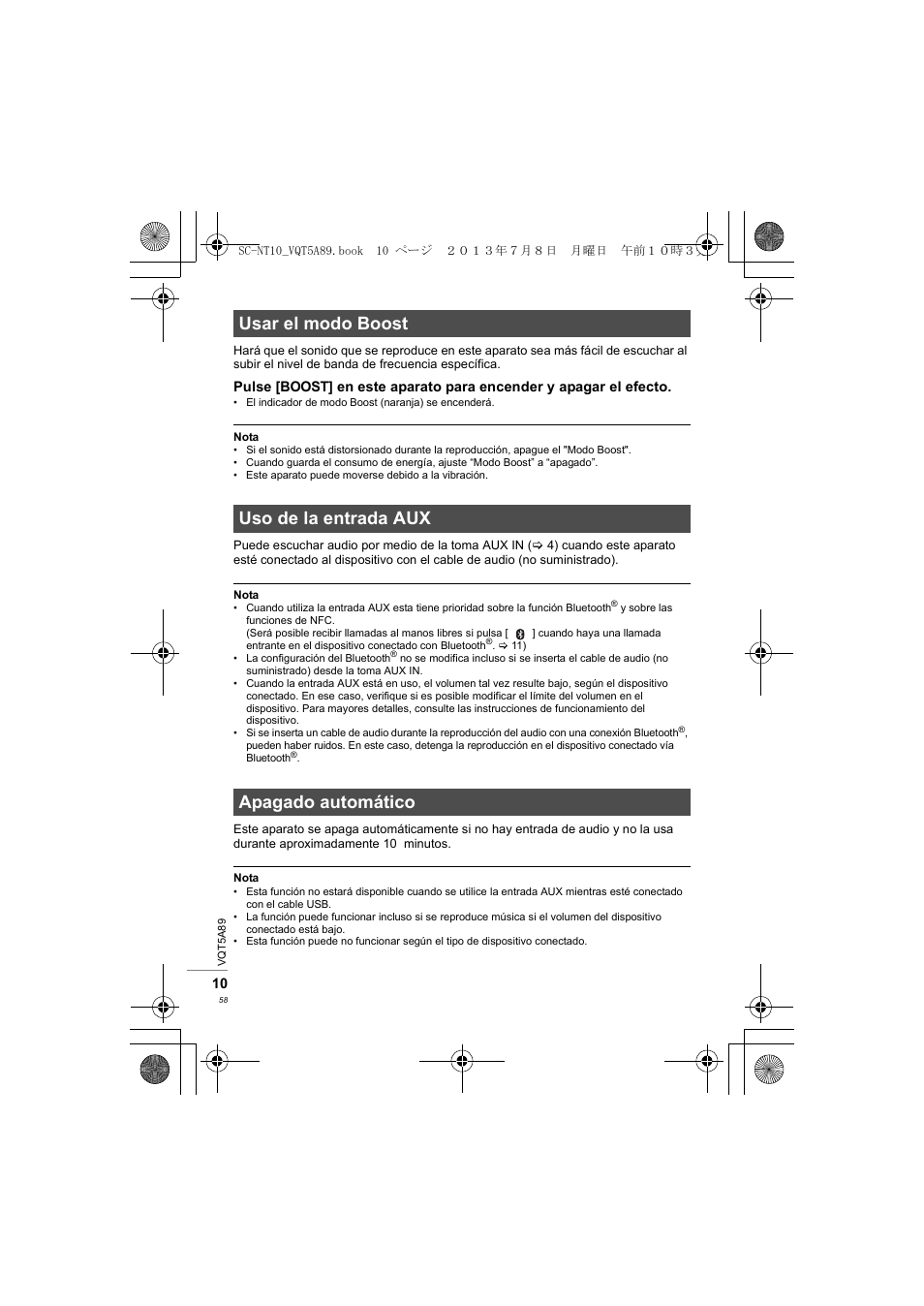 Panasonic SCNT10E User Manual | Page 58 / 84