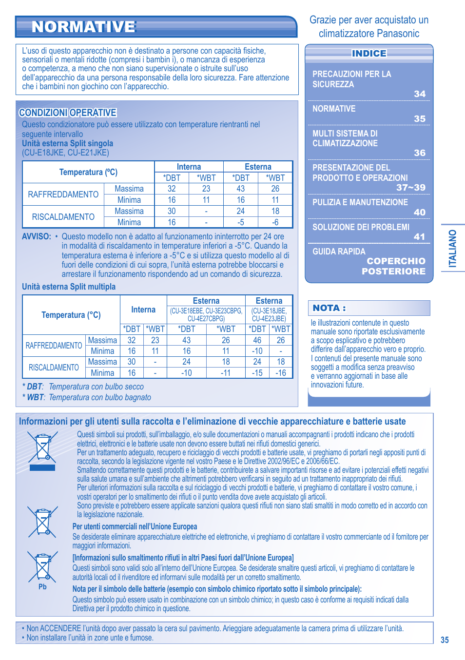 Normative | Panasonic CU3E18JBE User Manual | Page 3 / 10