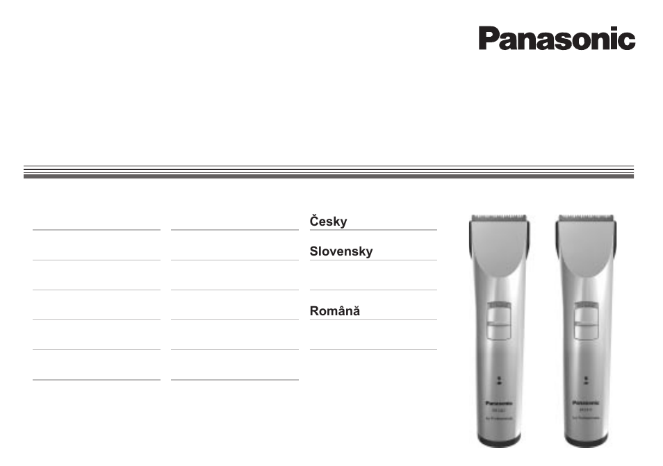 Panasonic ER1421 User Manual | 100 pages