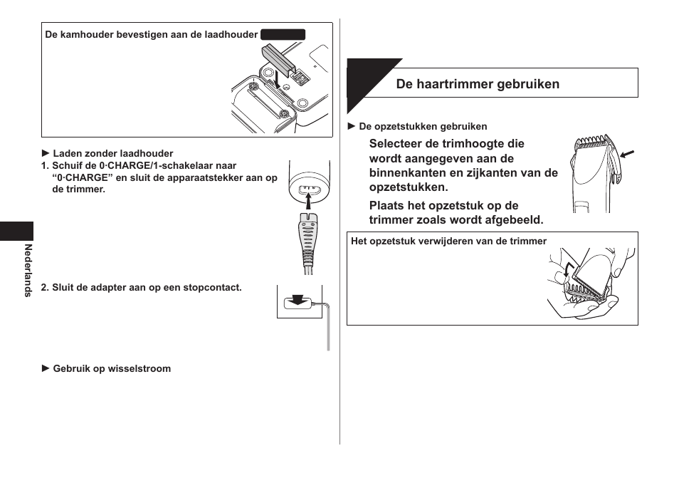 Knippen | Panasonic ER1421 User Manual | Page 24 / 100