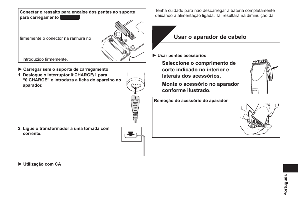 Corte | Panasonic ER1421 User Manual | Page 39 / 100
