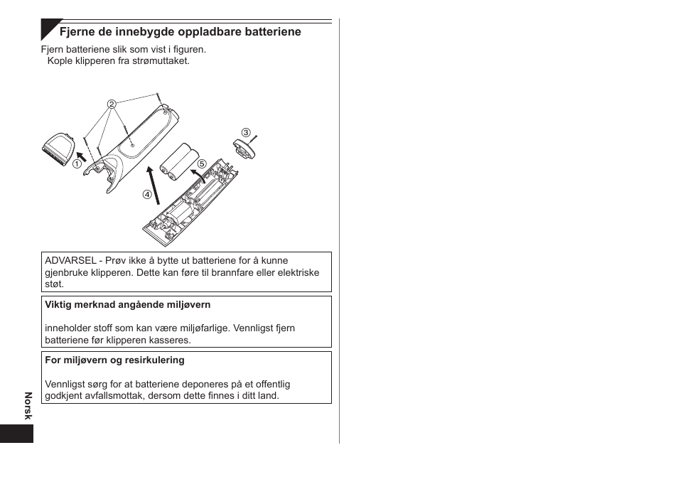 Panasonic ER1421 User Manual | Page 46 / 100